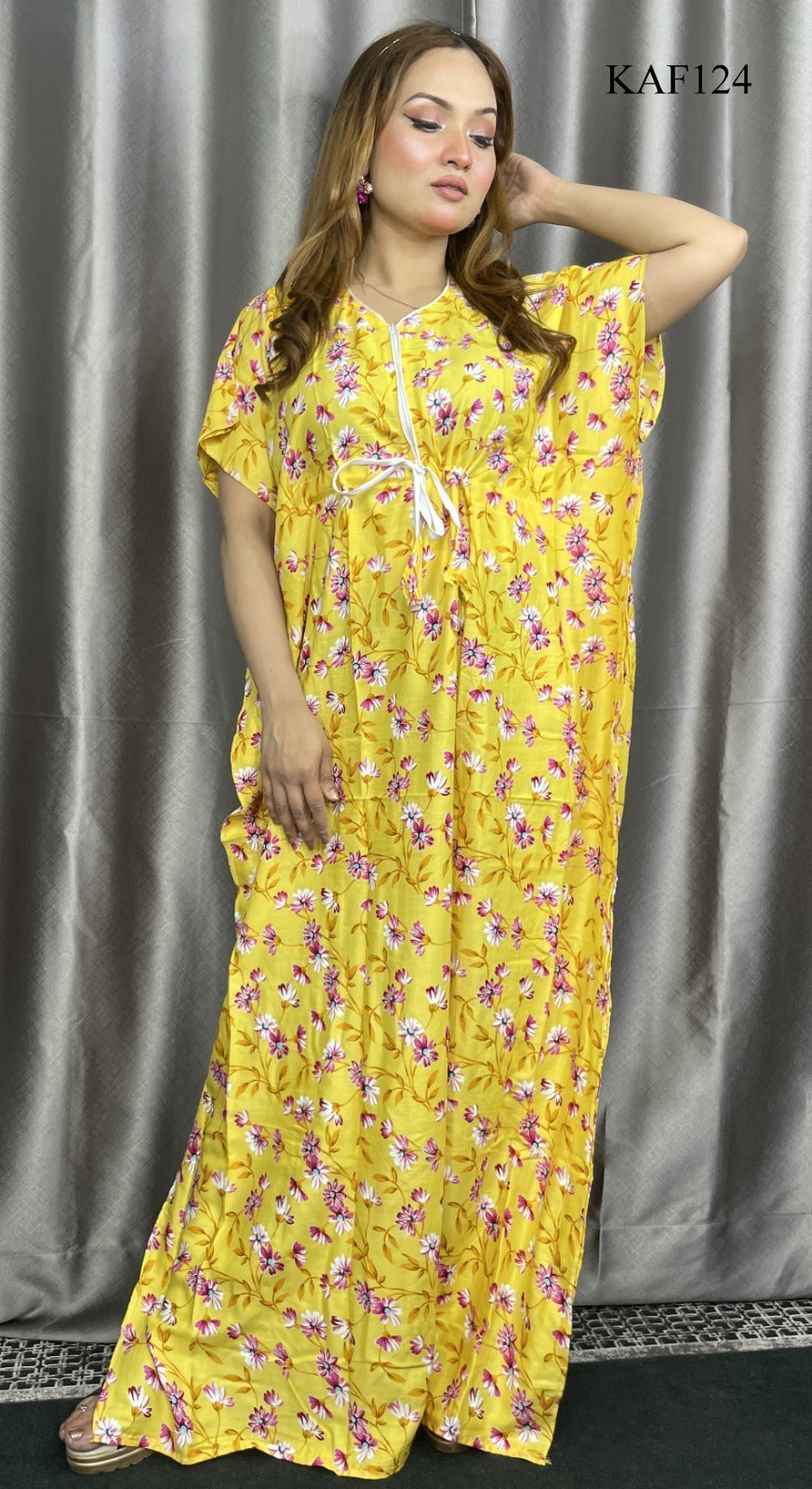 China Linen Kaftan Maxi.
