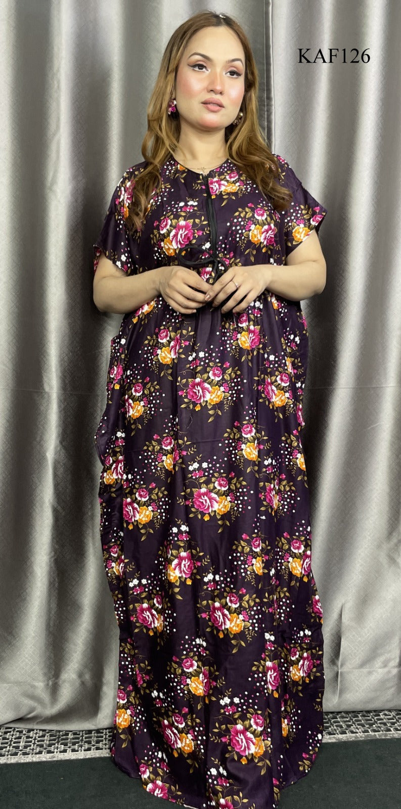 China Linen Kaftan Maxi