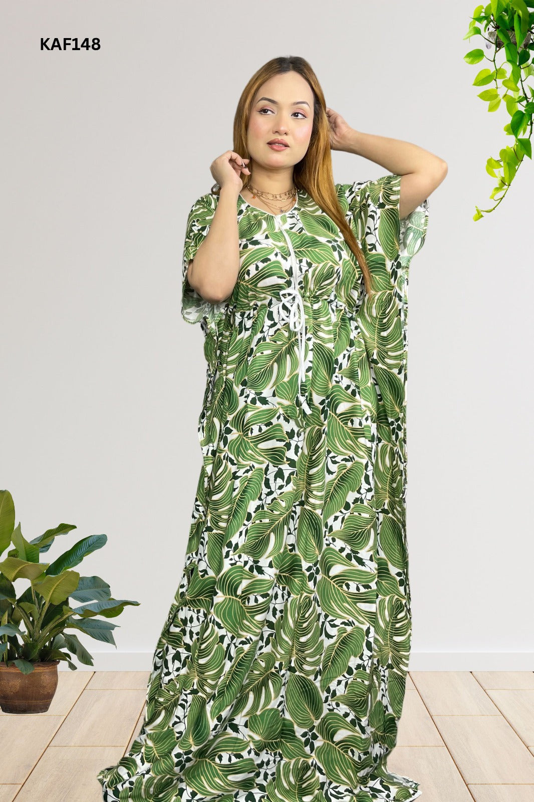 Premium Quality China Linen Kaftan Maxi.