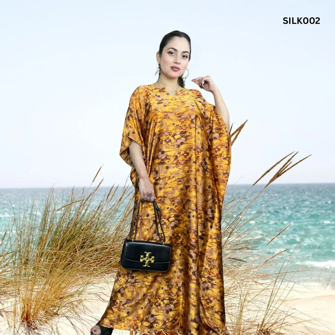 Premium Quality Silk Kaftan Maxi.