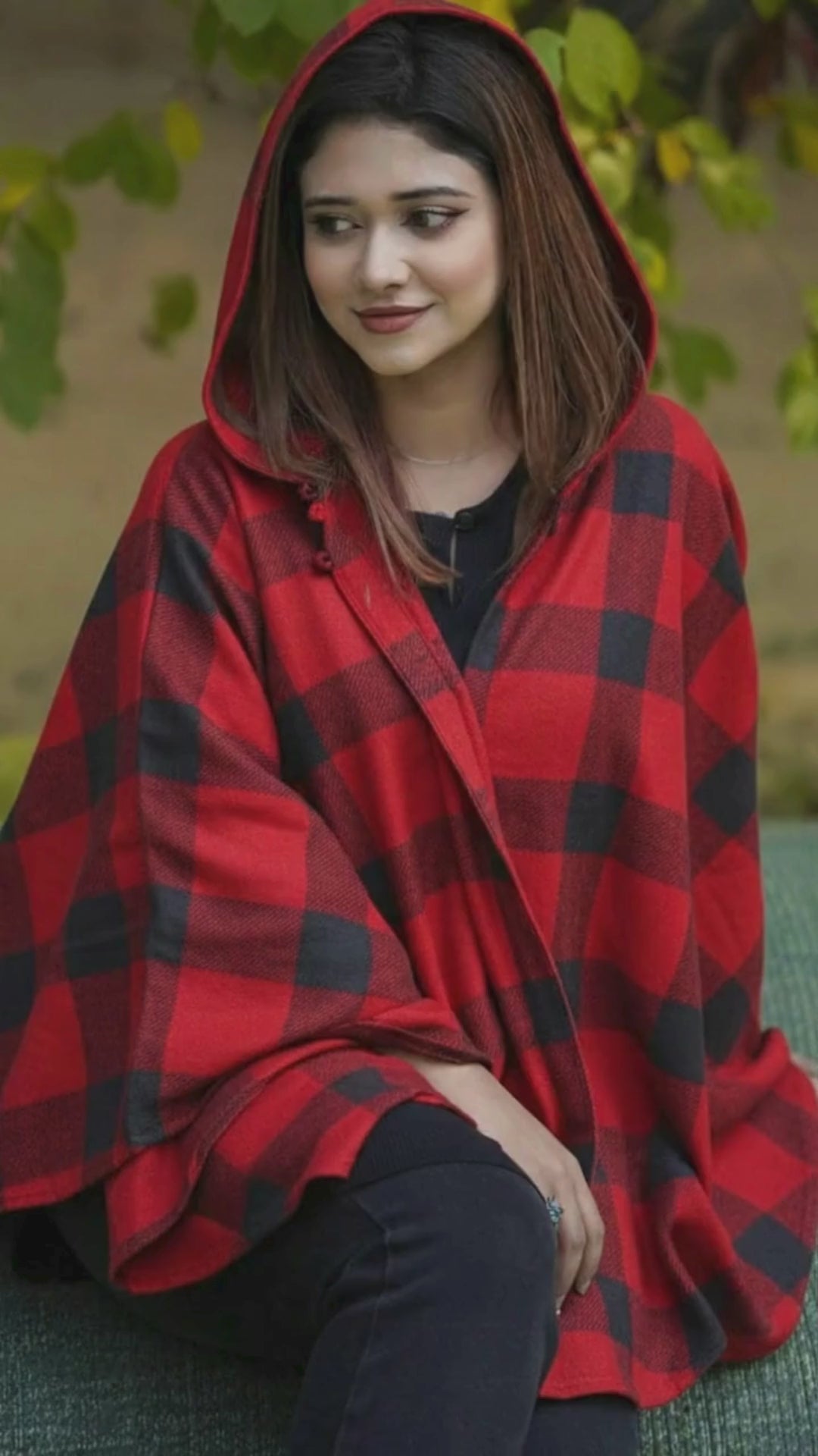 Winter Hoddie Cape Shawl WHC001