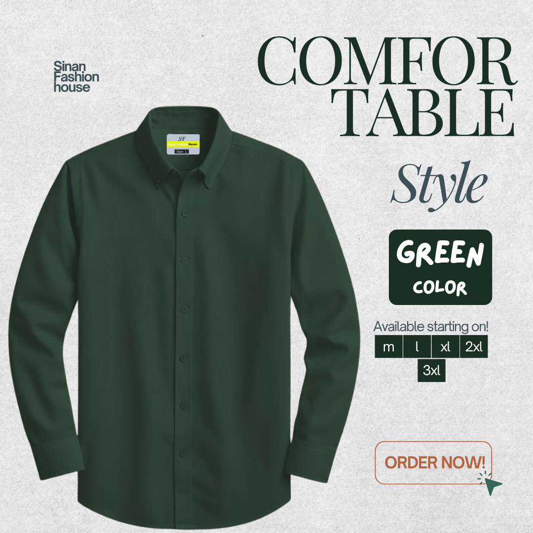 Micro Stitch Formal Shirt (Green)