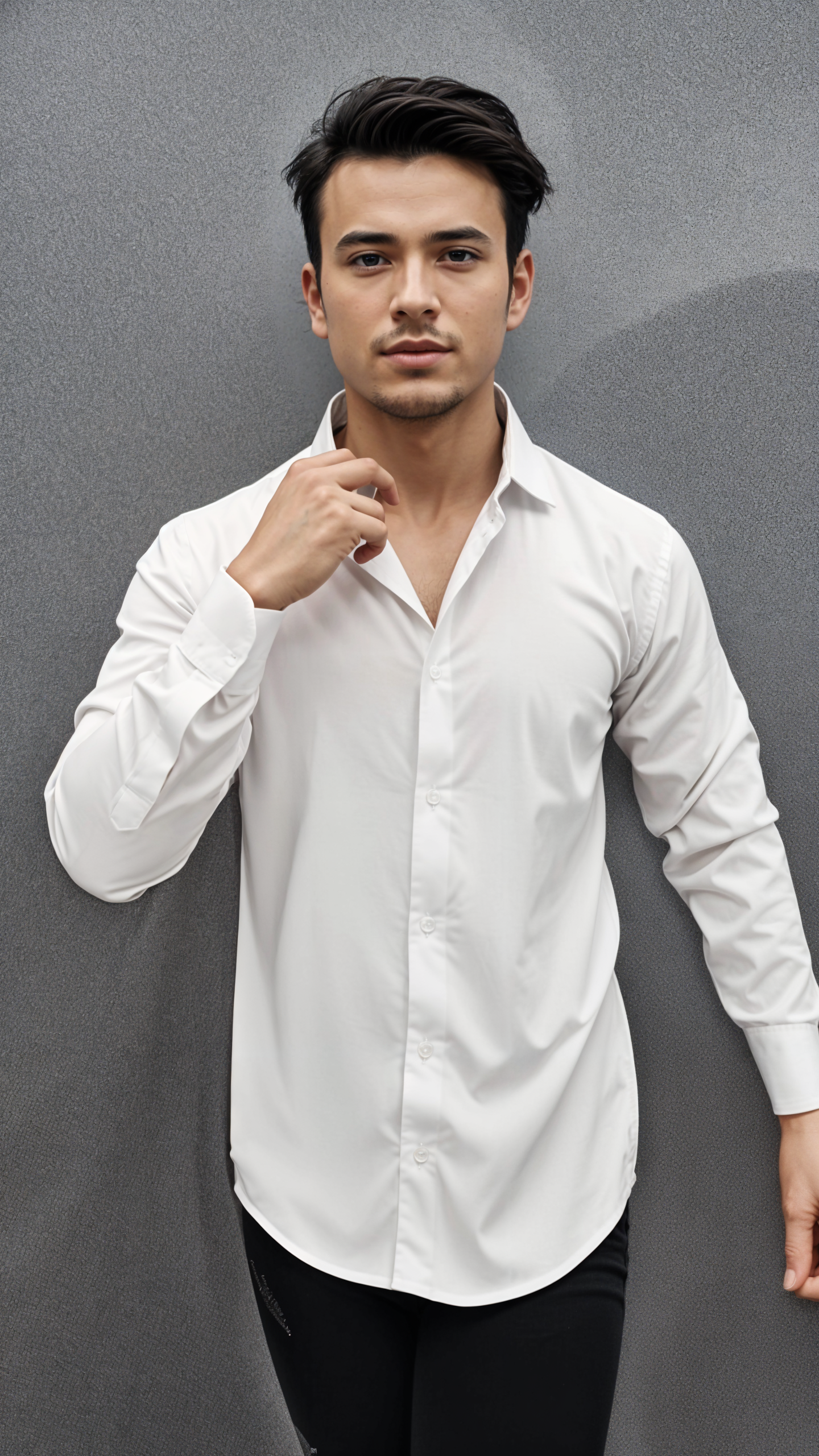 Micro Stitch Formal Shirt (White)