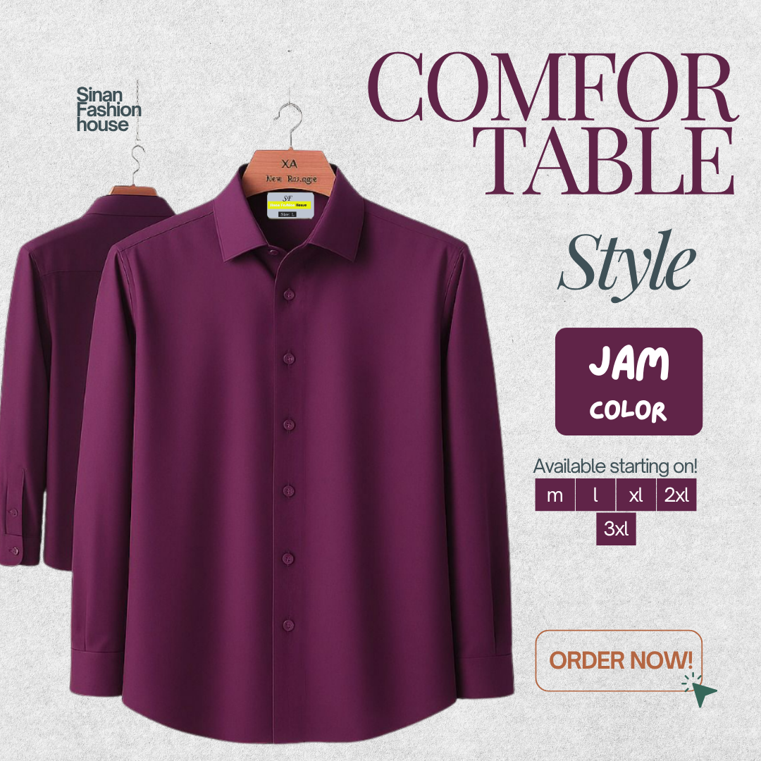 Micro Stitch Formal Shirt (Jam)