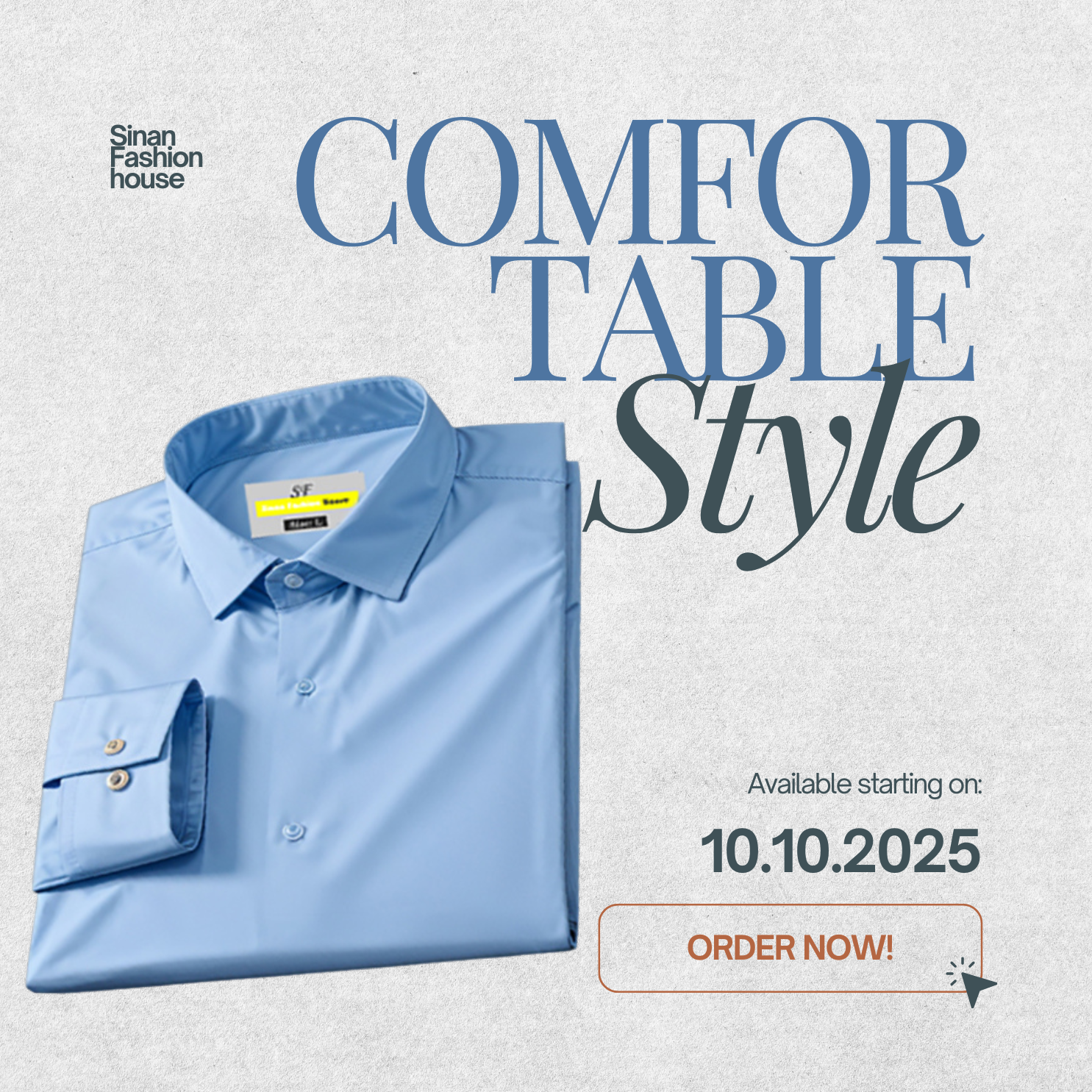 Micro Stitch Formal Shirt (Sky Blue)