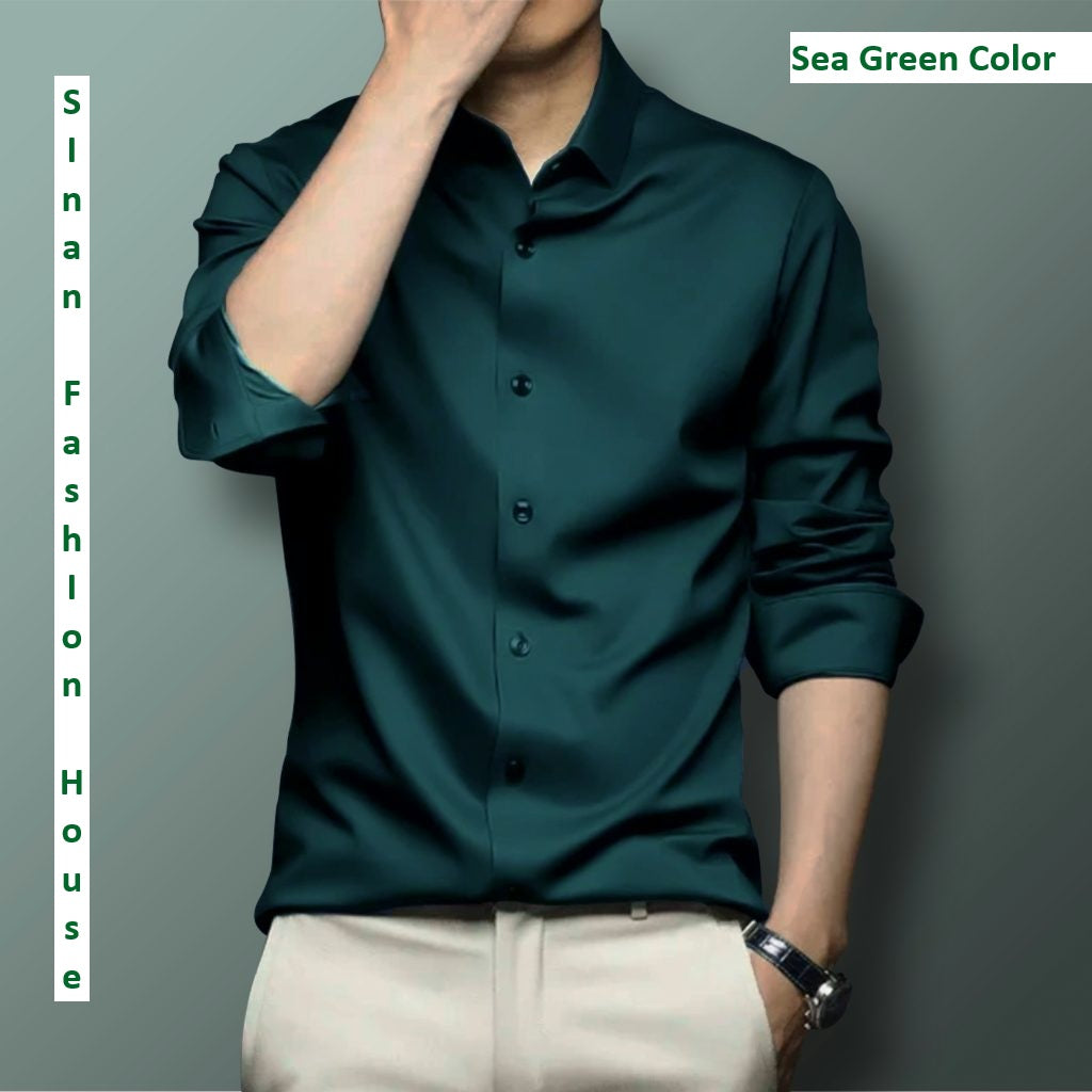 Micro Stitch Formal Shirt (Green)