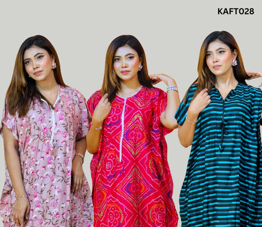 Long Kaftan Maxi Combo Pack of 3 (KAFT028)