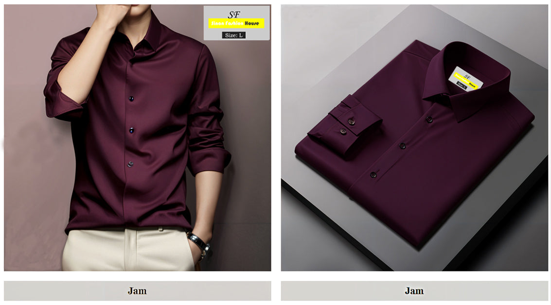 Micro Stitch Formal Shirt (Jam)