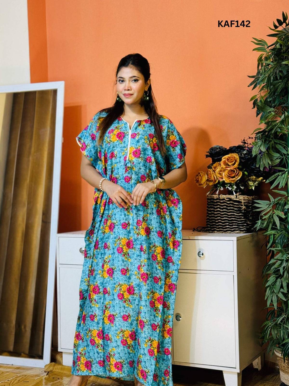 China Linen Kaftan Maxi