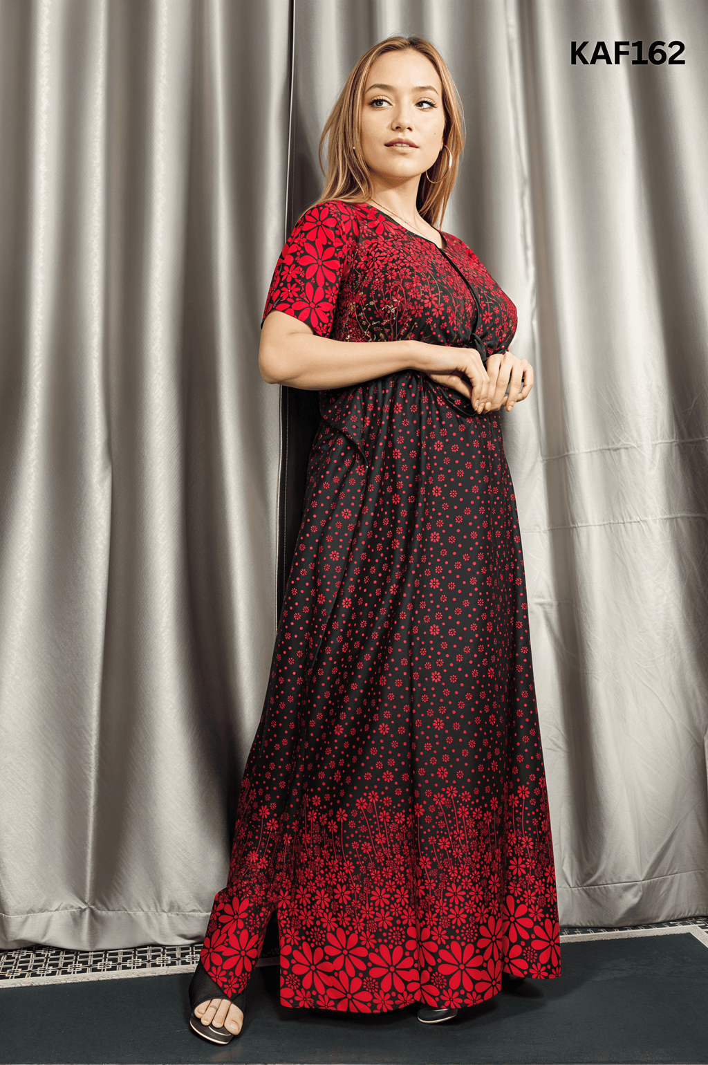 China Linen Kaftan Maxi KAF162