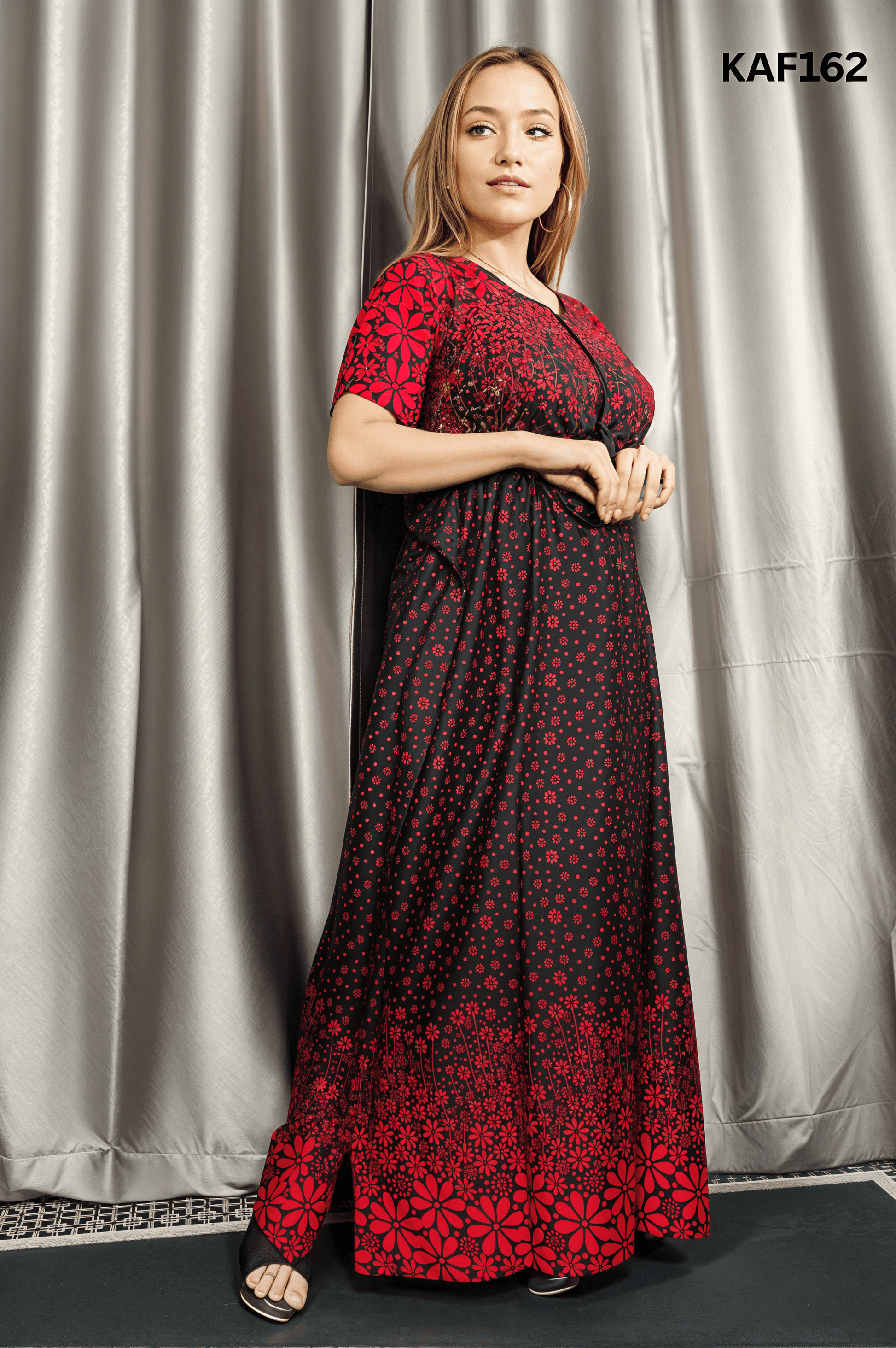 China Linen Kaftan Maxi KAF162