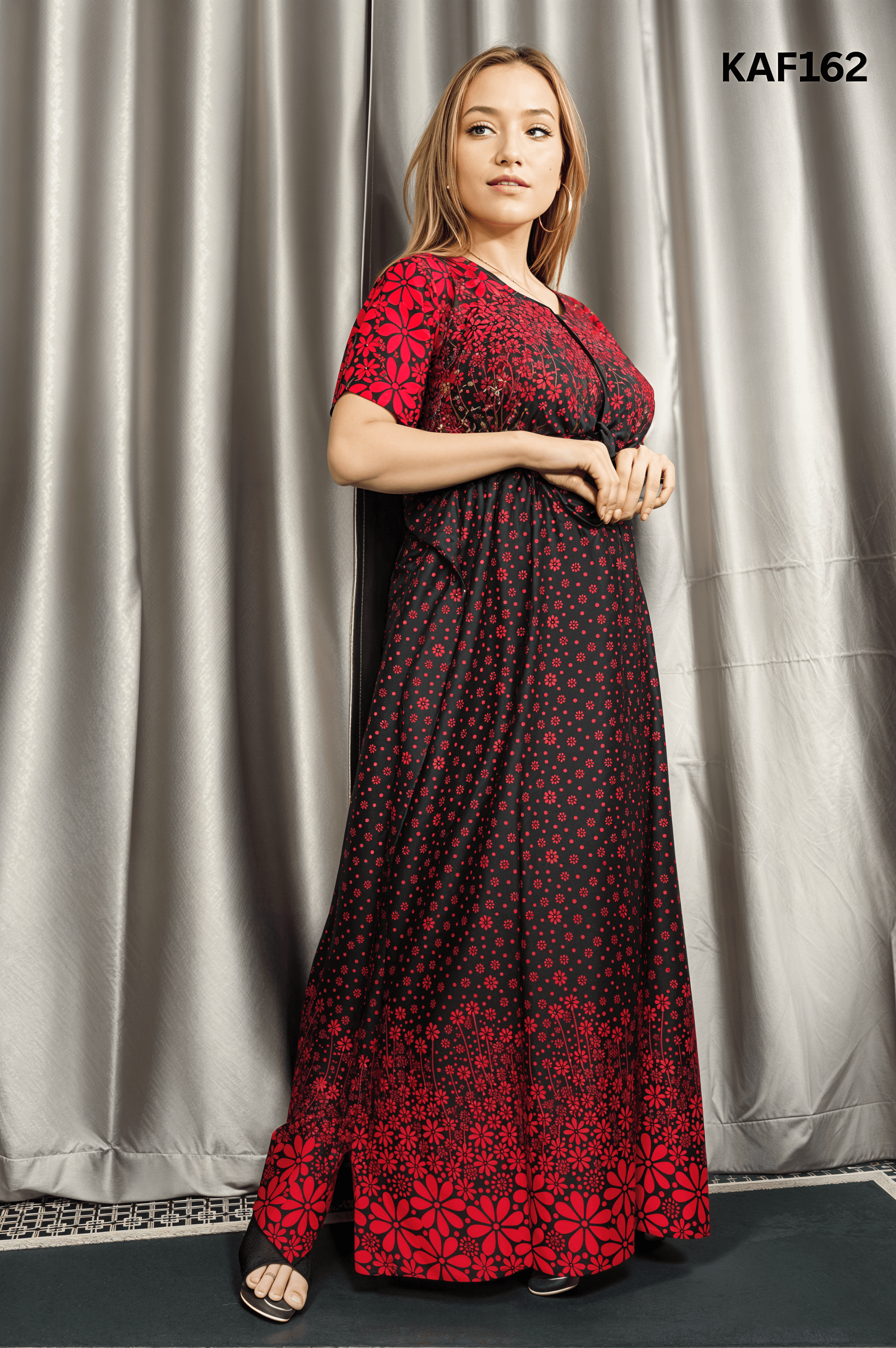 China Linen Kaftan Maxi KAF162