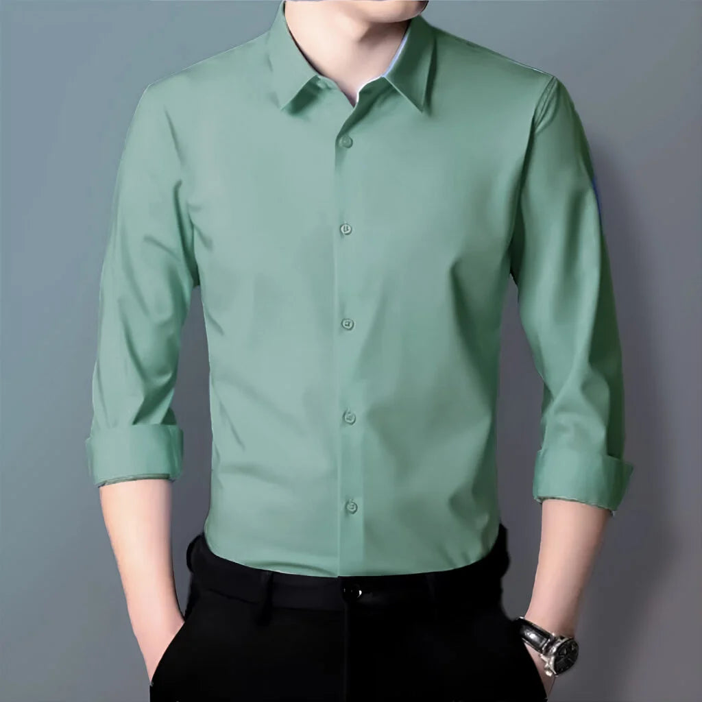 Micro Stitch Formal Shirt (Lemon)
