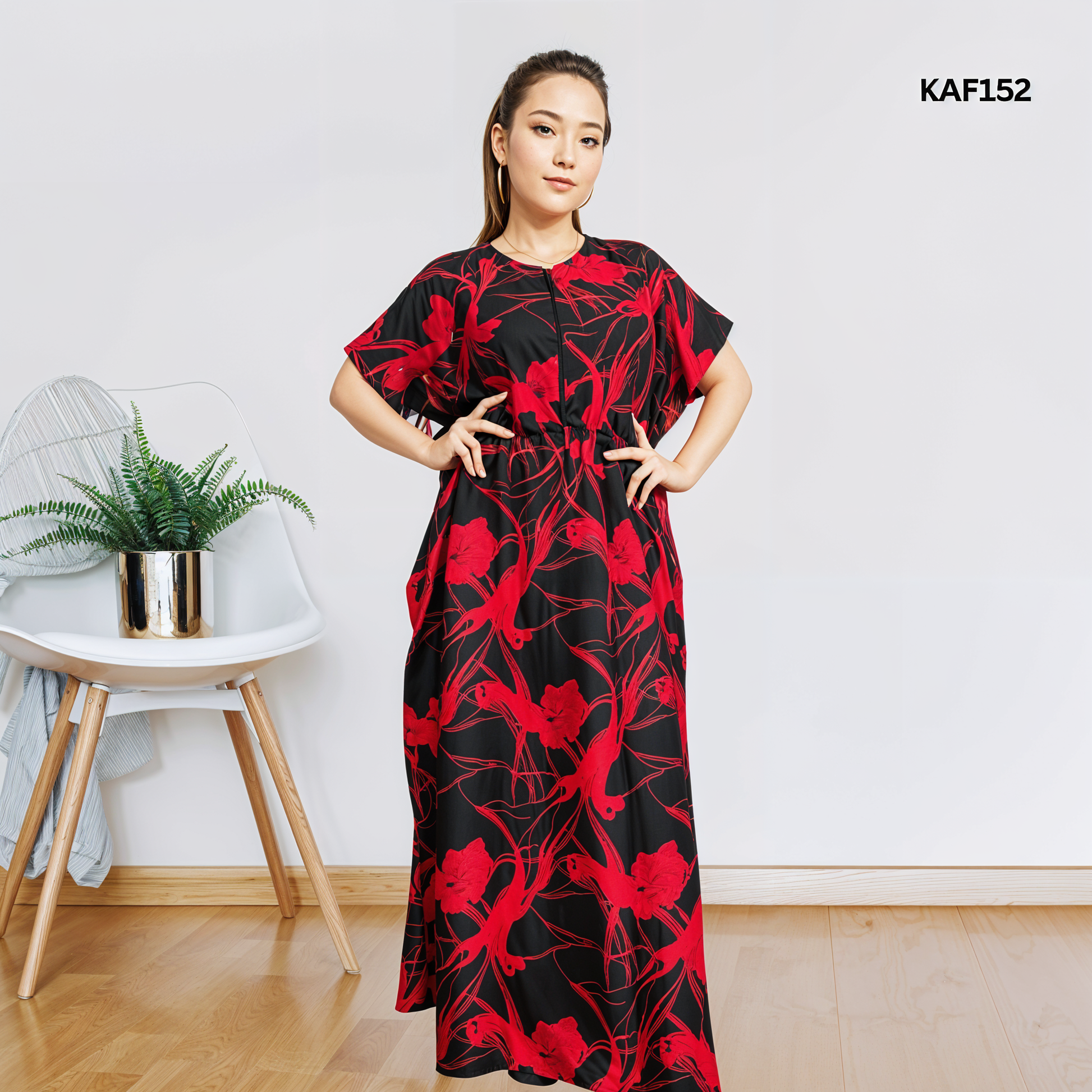 China Linen Kaftan Maxi KAF152