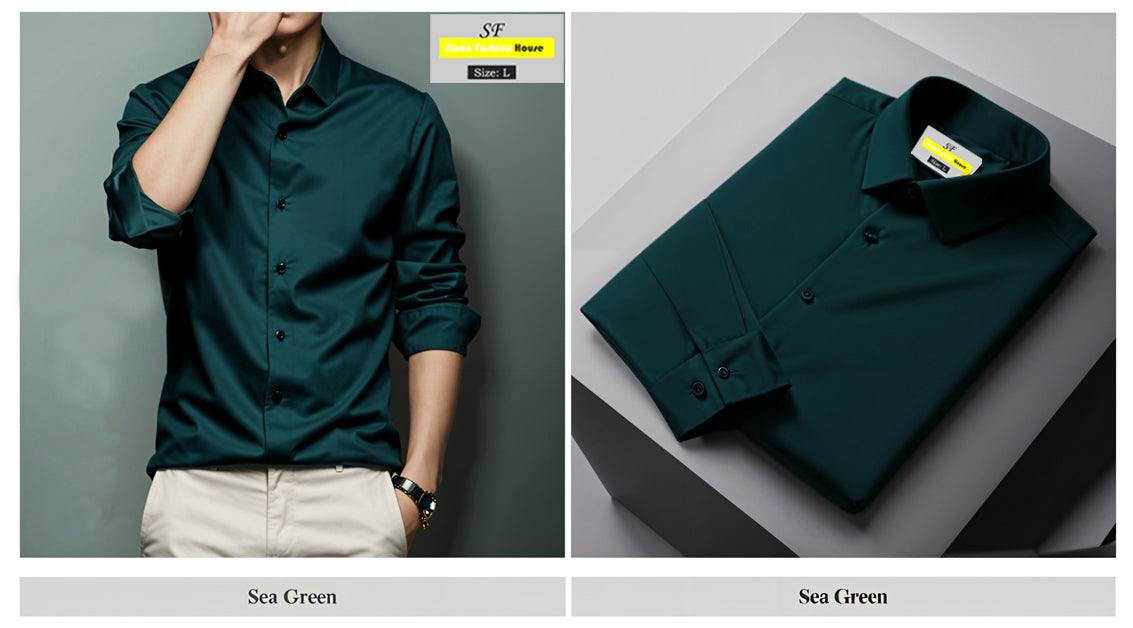 Micro Stitch Formal Shirt (Green)