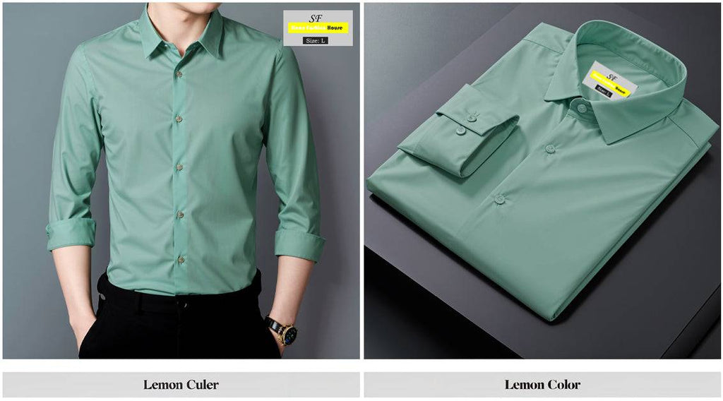 Micro Stitch Formal Shirt (Lemon)