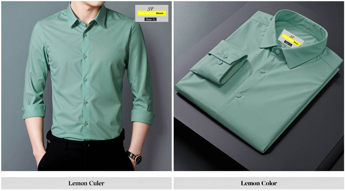 Micro Stitch Formal Shirt (Lemon)